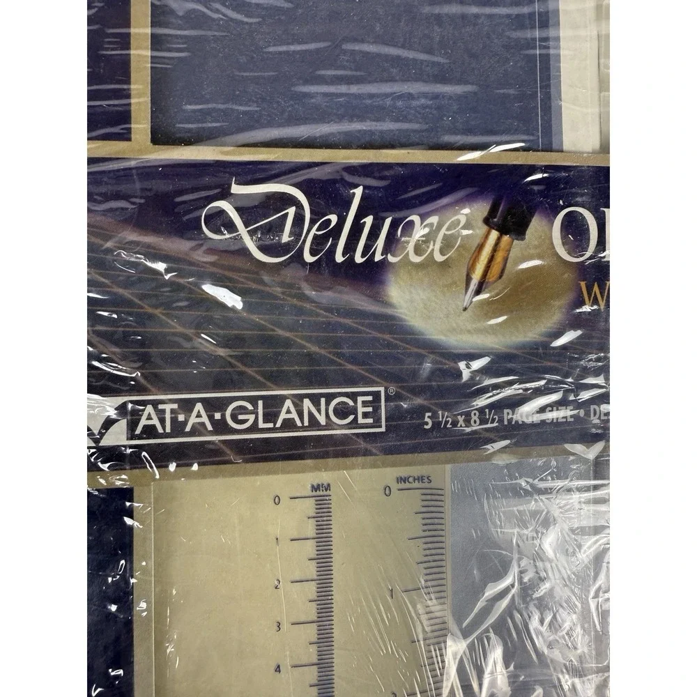 Vintage At-A-Glance 2001 Weekly Monthly Planner Refill Set w/ Calculator NIB